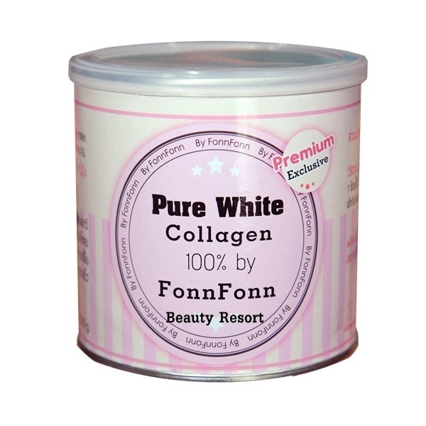 Pure white Collagen By Fonn Fonn ผลิตภัณฑ์เสริมอาหารคอลลาเจนเพียวไวท์