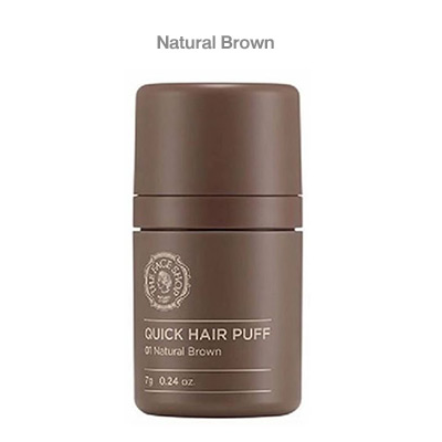 คูชั่นแฮร์ปกปิดผมบาง The Face Shop Quick Hair Puff 7g. สี Natural Brown สีน้ำตาลธรรมชาติ